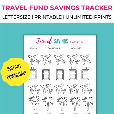 Printable Travel Fund